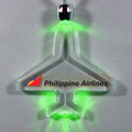 Light Up Pendant Necklace - Plane - Green